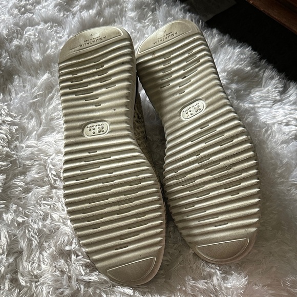 Aquatalia Beige and Black Patterned Loafers - Picture 4 of 7